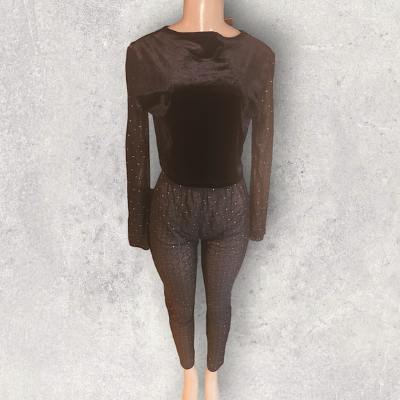 Black sheer two piece - Picture 3 of 6